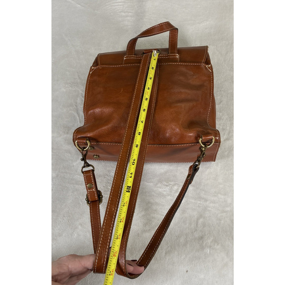 PATRICIA NASH Medium Leather Backpack Vintage Benefits Charity - Picture 5 of 16